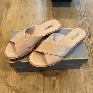 Louise et Cie nude slides. Size 8m.
